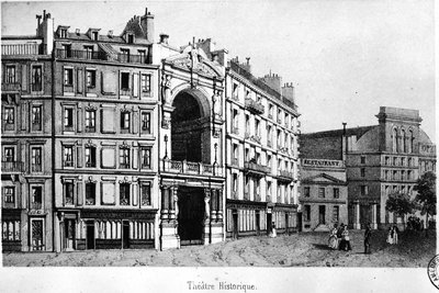 Il Teatro Storico nel 19° secolo - incisione, Carnavalet da Unknown artist