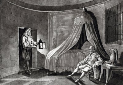 La maschera di ferro nella sua prigione sull