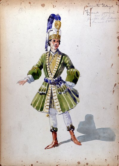 La Dama di Picche: Opera composta nel 1890 da Piotr o Petr Ilyich Tchaikovsky (o Tchaikowsky) da Unknown artist