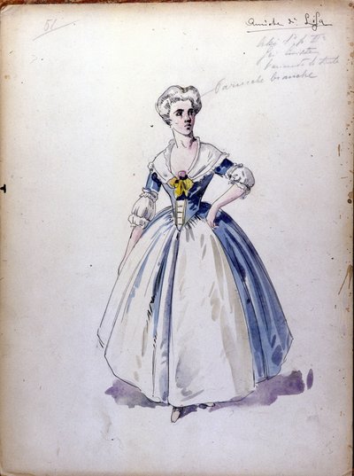 La dama di picche: opera composta nel 1890 da Piotr o Petr Ilyich Tchaikovsky da Unknown artist
