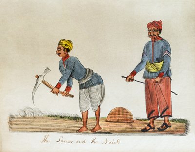 Il Lascar e il Naick, India da Unknown artist