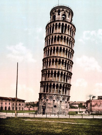 La Torre Pendente di Pisa (incisione della fine del XIX secolo) da Unknown artist