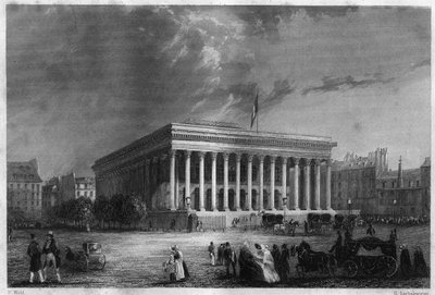 La Borsa di Parigi a metà del XIX secolo da Unknown artist
