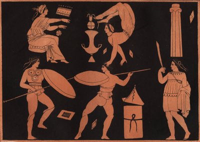 La danza pirrica - incisione da "Usi e Costumi di Tutti i Popoli dell