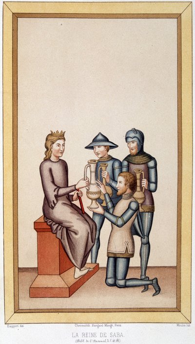 La regina di Saba - in "Arti suntuarie, storia del costume e dei mobili" da Unknown artist