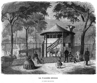 La valle svizzera nel giardino delle piante a Parigi nel 1858. da Unknown artist