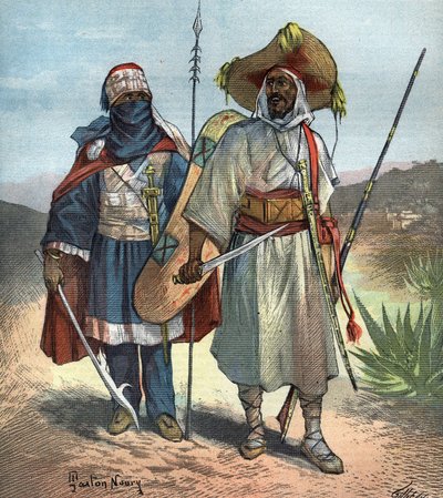 I Tuareg nel 1892. da Unknown artist