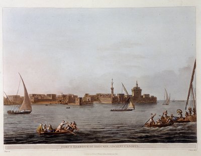 Le Mura e il Porto di Aboukir (ex Canopo) - in "Vedute in Egitto, Palestina e altre parti dell