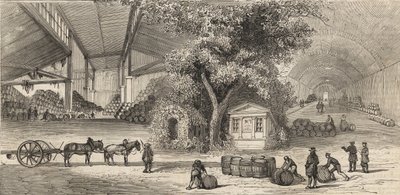 Il magazzino dei vini a Parigi nel 1861 - Cantine da Unknown artist