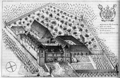 Gli edifici di Clos de Vougeot (Cote d