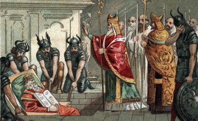 La sepoltura di Carlo Magno nell