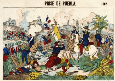 La cattura di Puebla il 17 maggio da Unknown artist