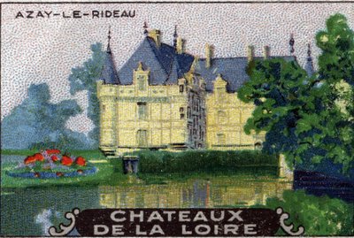 I castelli della Loira: il castello di Azay-le-Rideau, inizio del XX secolo (cromo) da Unknown Artist