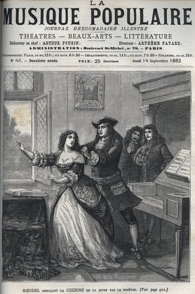 Il compositore George Frederick Handel (Georg Friedrich Handel) da Unknown artist