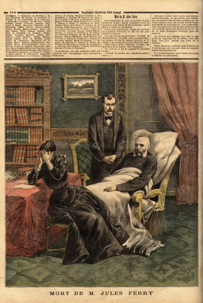 La morte di Jules Ferry (1832-1893) da Unknown artist