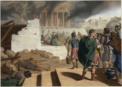 La distruzione del tempio e della città di Gerusalemme nel 70 d.C. da parte dell
