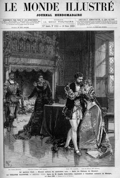 Il quartetto finale, il secondo quadro del quarto atto che si svolge nella stanza del castello di Kimbolt. Scena dell