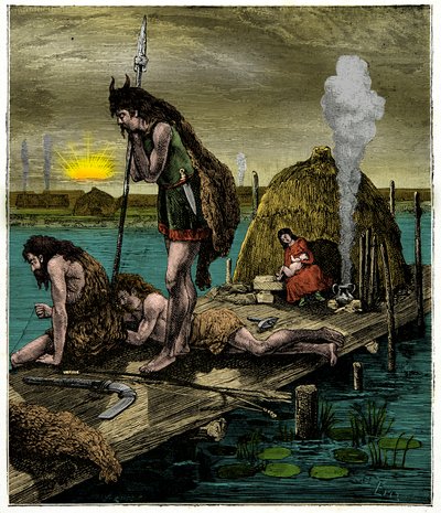 I primi parigini o abitanti di Lutetia da Unknown artist