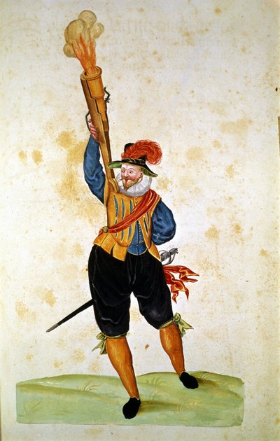 Le prime armi da fuoco: dal "Manuale di Pirotecnica, Armi e Fortificazioni" da Unknown artist