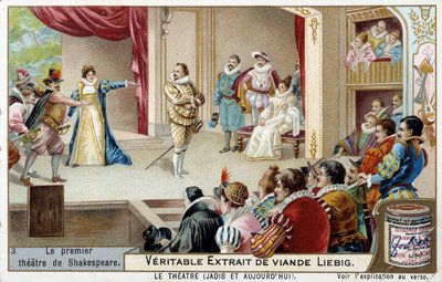 Il primo teatro di Shakespeare nel XVI secolo - cromolitografia, fine XIX secolo da Unknown artist