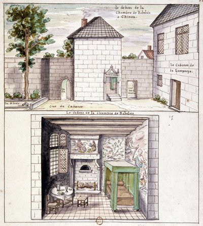 La casa di Rabelais a Chinon da Unknown artist