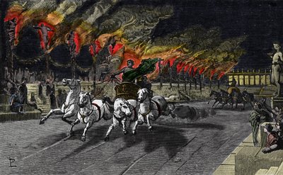 La torcia umana di Nerone nel circo da Unknown artist