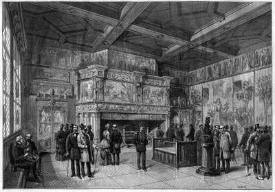 La nuova sala del Museo di Cluny a Parigi nel 1883 da Unknown artist