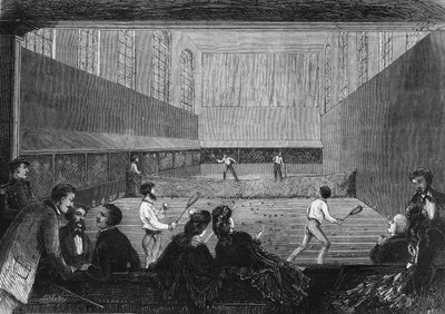 La sala del gioco della palma sulla terrazza delle Tuileries a Parigi nel 1873. da Unknown artist