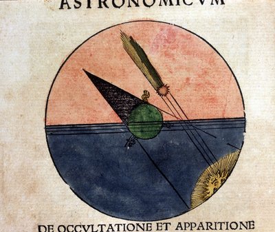 Il fenomeno delle comete - in Astronomicon caesarum, trattato del XVI secolo da Unknown artist
