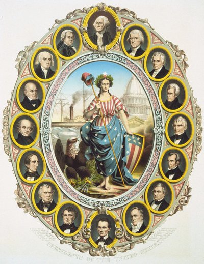 I presidenti degli Stati Uniti con il simbolo dell