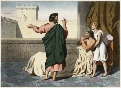 Il profeta Isaia (o Isaia) annuncia la sua guarigione a Ezechia: il segno sarà quello di far retrocedere l