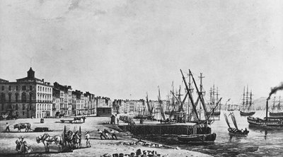 I moli di Bordeaux nel 1833 da Unknown artist