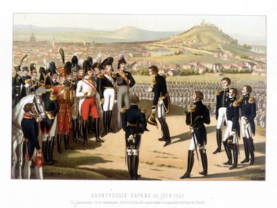 La resa di Parigi: esercito russo a Parigi da Unknown artist