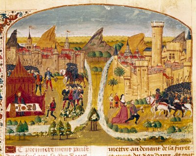 La resa di una città della Mesopotamia Miniatura tratta da 