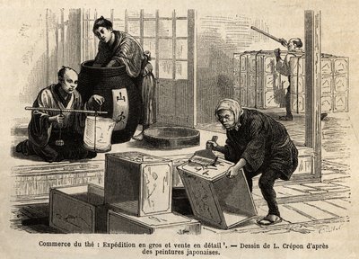 Il commercio del tè: spedizione all