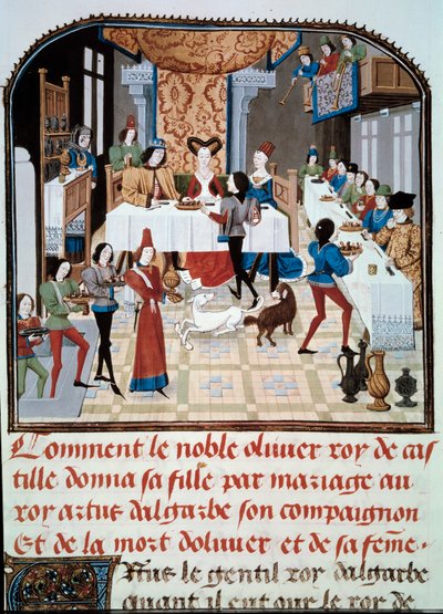 Il banchetto nuziale della figlia di Olivier de Castille con Artus d