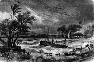 Onda di marea a Rufisque (Senegal) nel XVIII secolo da Unknown artist