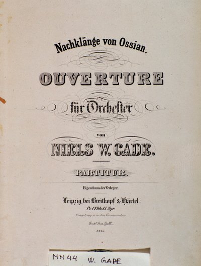 Pagina del titolo della partitura di Souvenirs D