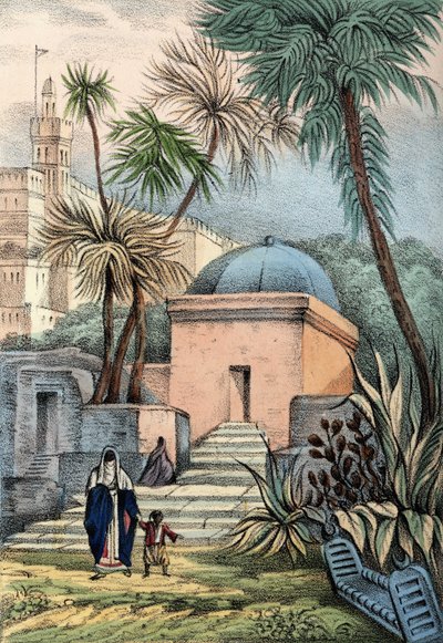Tombe degli abitanti moreschi di Algeri in un cimitero di Bab-el-Oued da Unknown artist