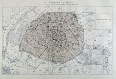 Trasformazioni di Parigi sotto il Secondo Impero, Haussmann Paris. Piano di Parigi dall