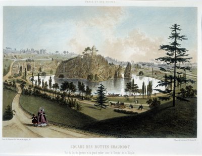Trasformazioni di Parigi sotto il Secondo Impero, Haussmann Parigi. Il Giardino di Buttes Chaumont da Unknown artist