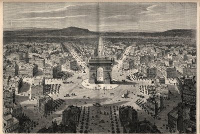 Trasformazioni di Parigi sotto il Secondo Impero, Haussmann Parigi: vista generale della rotonda di Place de l