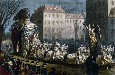 Trasporto delle ceneri di Napoleone I (1769-1821) a Courbevoie (Hauts-de-Seine), 15 dicembre da Unknown artist