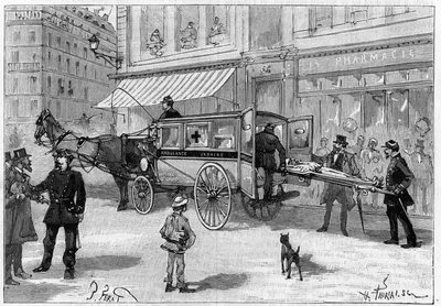 Trasporto di un ferito in un