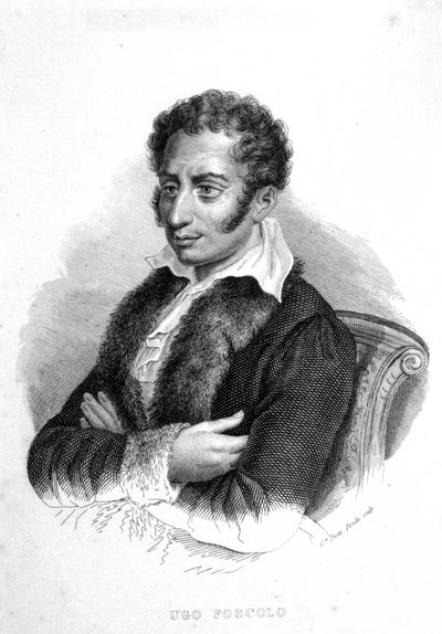Ugo Foscolo (1778 - 1827), poeta e romanziere italiano da Unknown artist