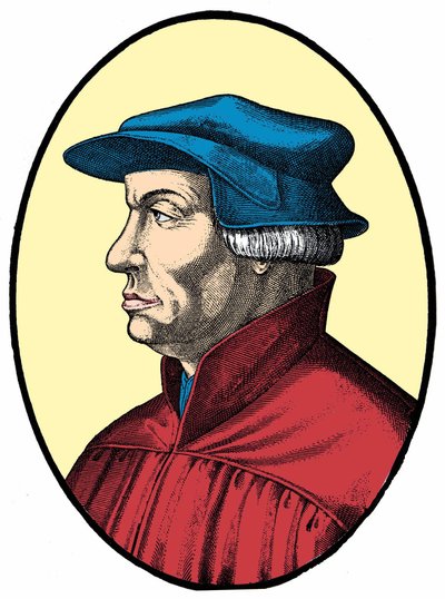 Ulrich o Huldrych Zwingli (1484-1531), riformatore religioso svizzero da Unknown artist
