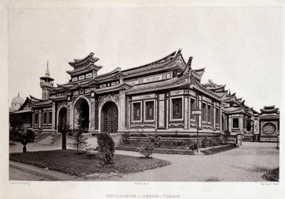Esposizione Universale di Parigi 1889 - Padiglione di Annam, Tonchino da Unknown artist