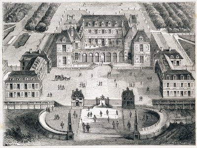 Versailles sotto Luigi XIII - incisione da Unknown artist