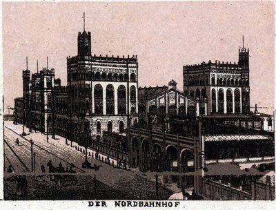 Vienna, Austria: vista della Stazione Ferroviaria del Nord a Vienna da Unknown artist