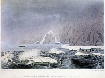 Veduta di Cape Barrow - in "Narrative of a journey to the shores of the Polar sea in the years 1819-1821" di John Franklin, ed. Londra da Unknown artist